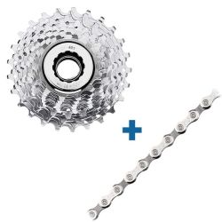 CAMPAGNOLO VELOCE 10 SPEED CASSETTE 12-25 + VELOCE KETTING