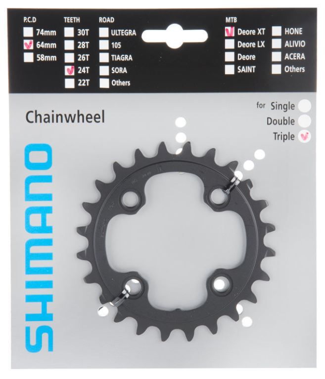 SHIMANO 1LW24000 CHAINRING 24T M770