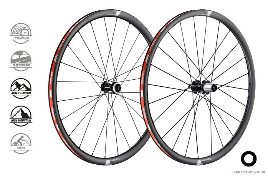 ROUES VISION CARBONE SC 30 DISC CL SRAM XDR