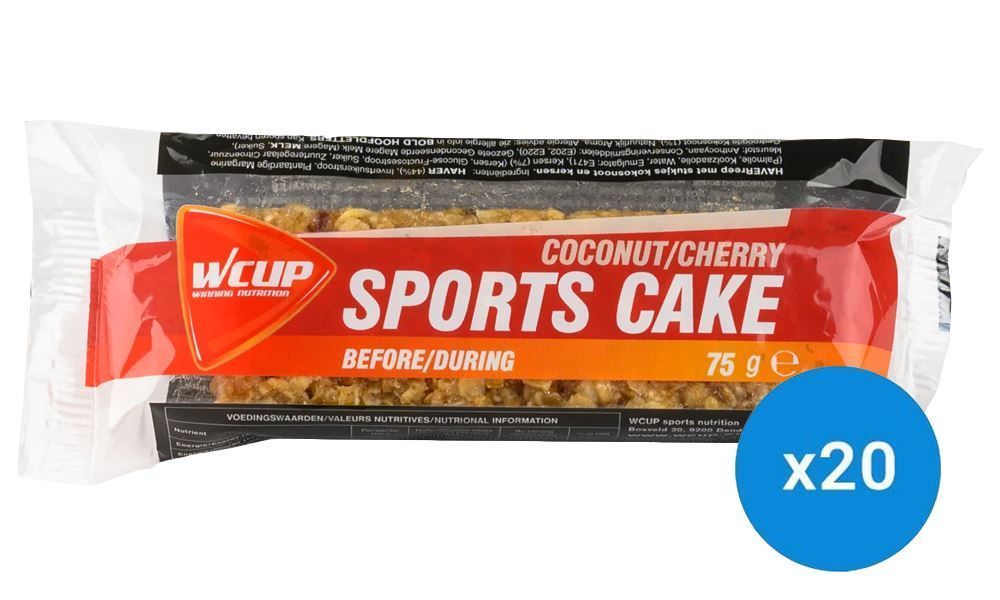 WCUP SPORTS CAKE COCONUT-CHERRY BOX (20 PIECES)