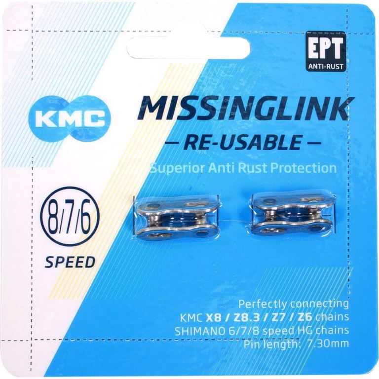 KMC MISSING LINK 7/8R EPT 7.3MM SILVER